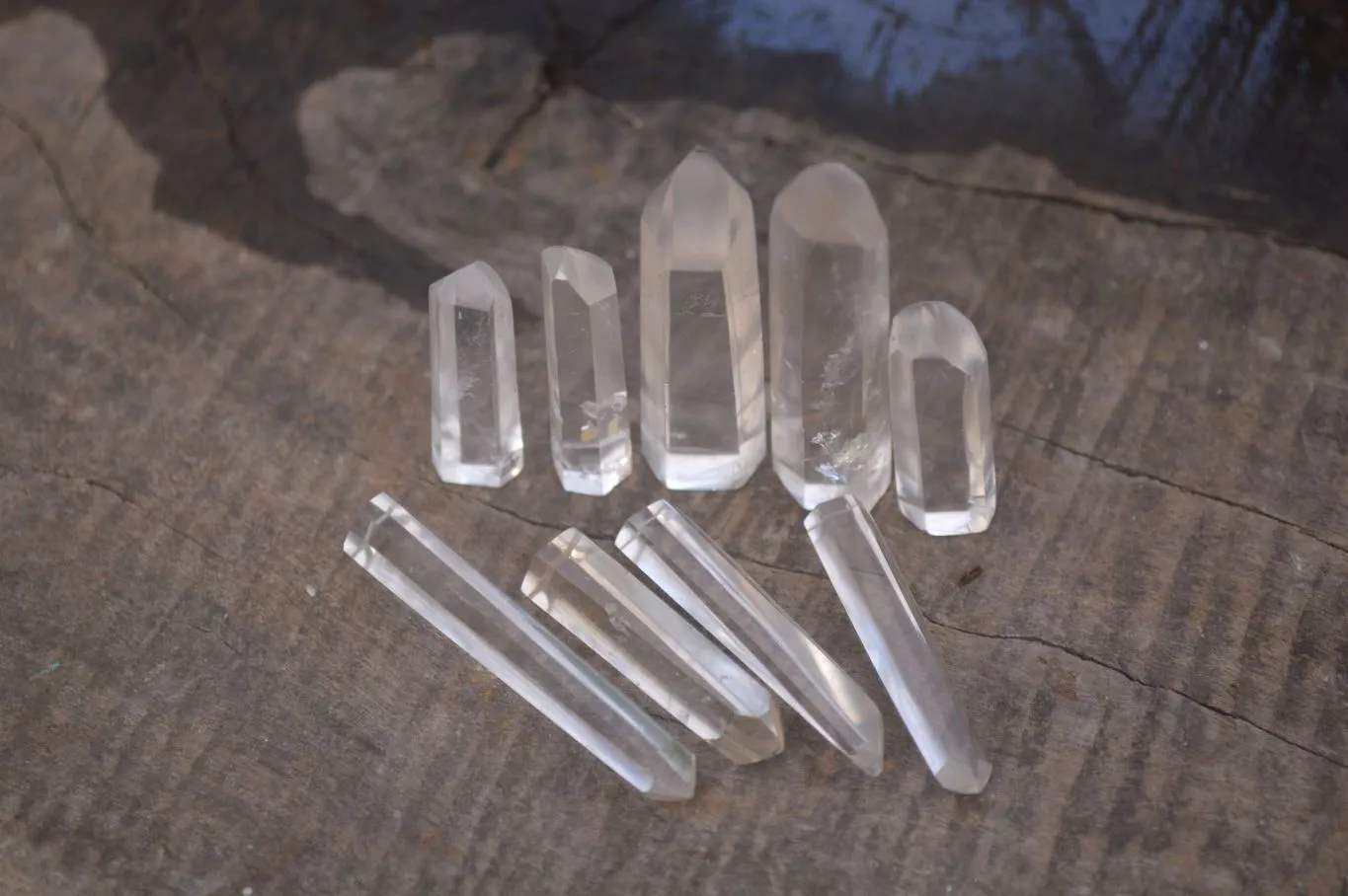 Polished A Grade Clear Quartz Crystal Points - Sold per (0.90g - 14 per pack) - From Madagascar