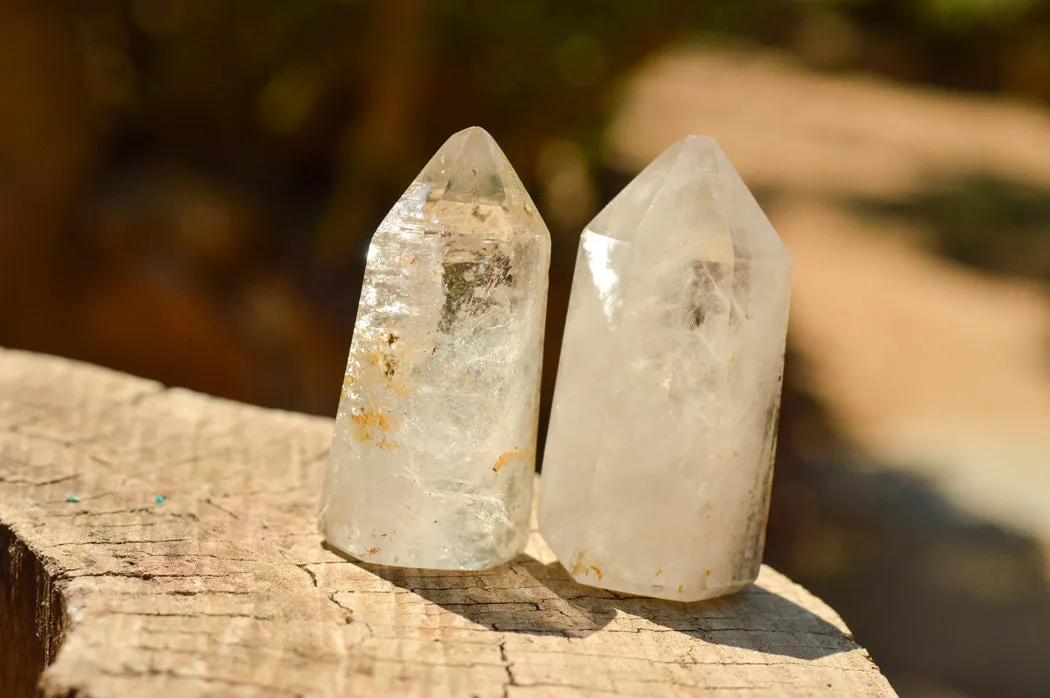Polished Stunning Mixed Selection Of Quartz Crystals x 6 From Madagascar