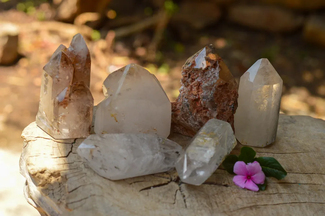 Polished Stunning Mixed Selection Of Quartz Crystals x 6 From Madagascar