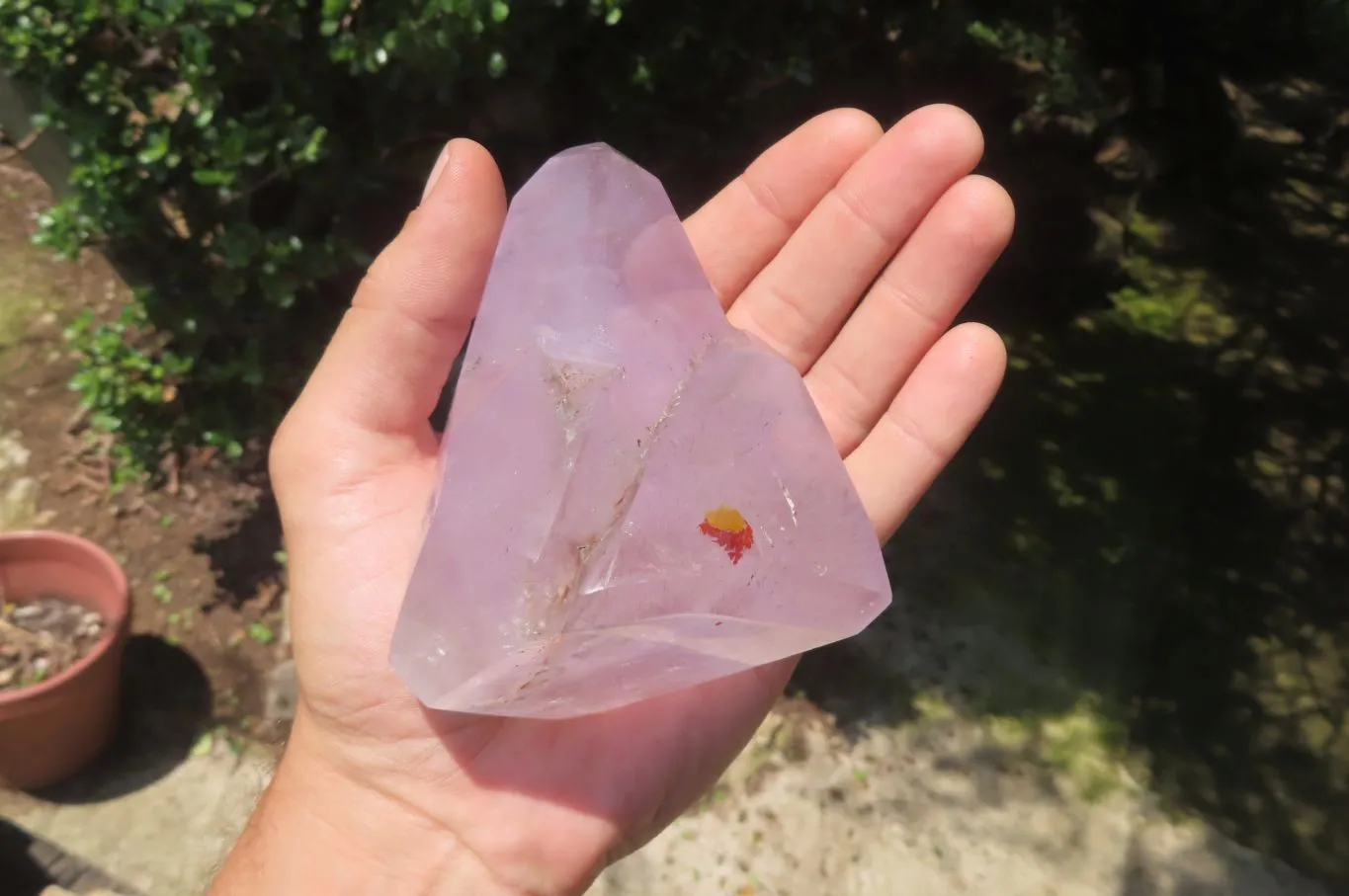 Polished Window Amethyst Quartz Crystals x 2 From Akansobe, Madagascar