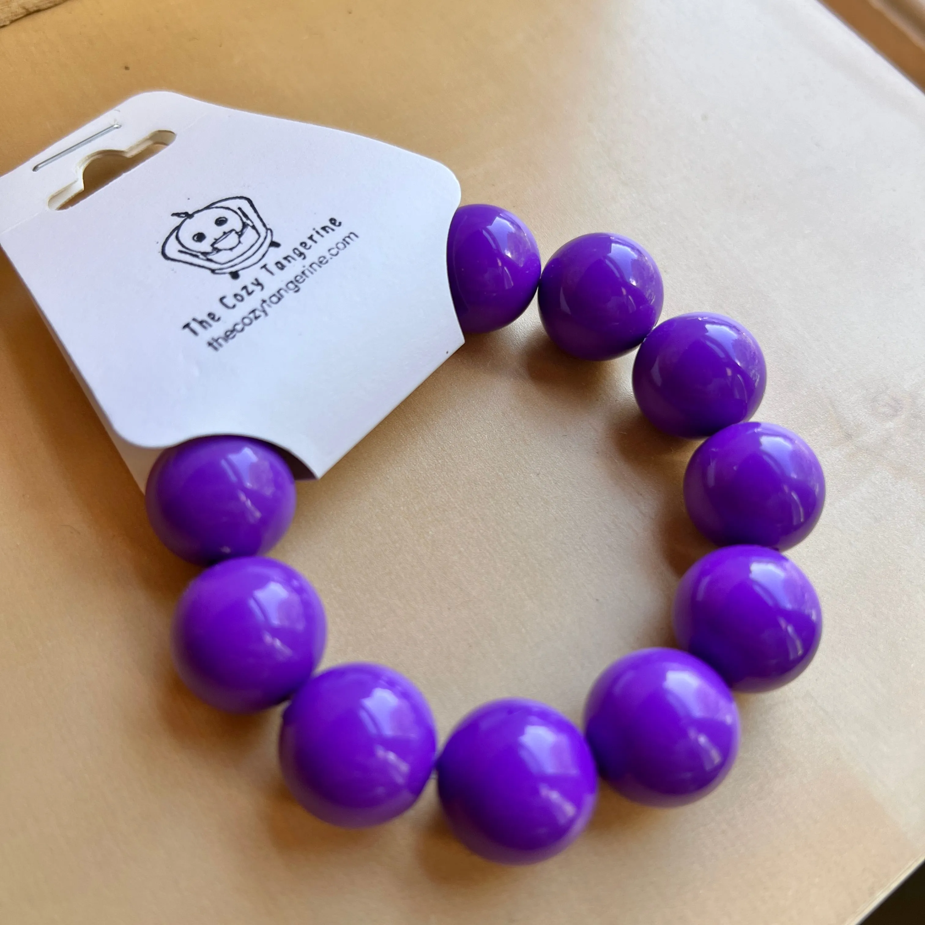 Purple Beaded Bracelet
