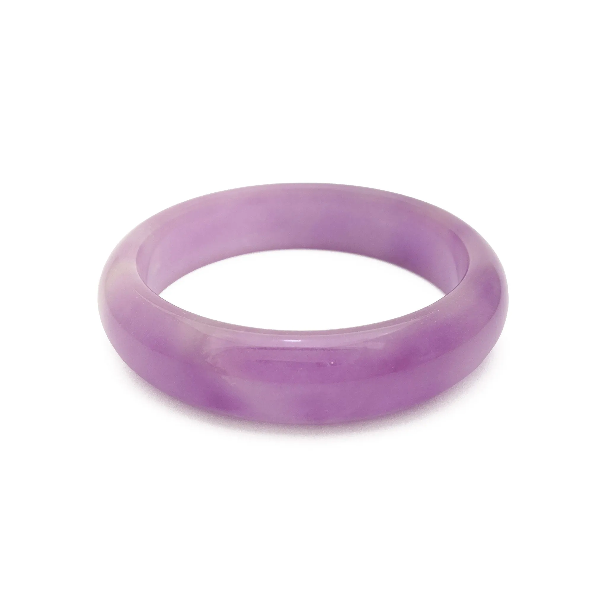 Purple Jade Bangle Bracelet