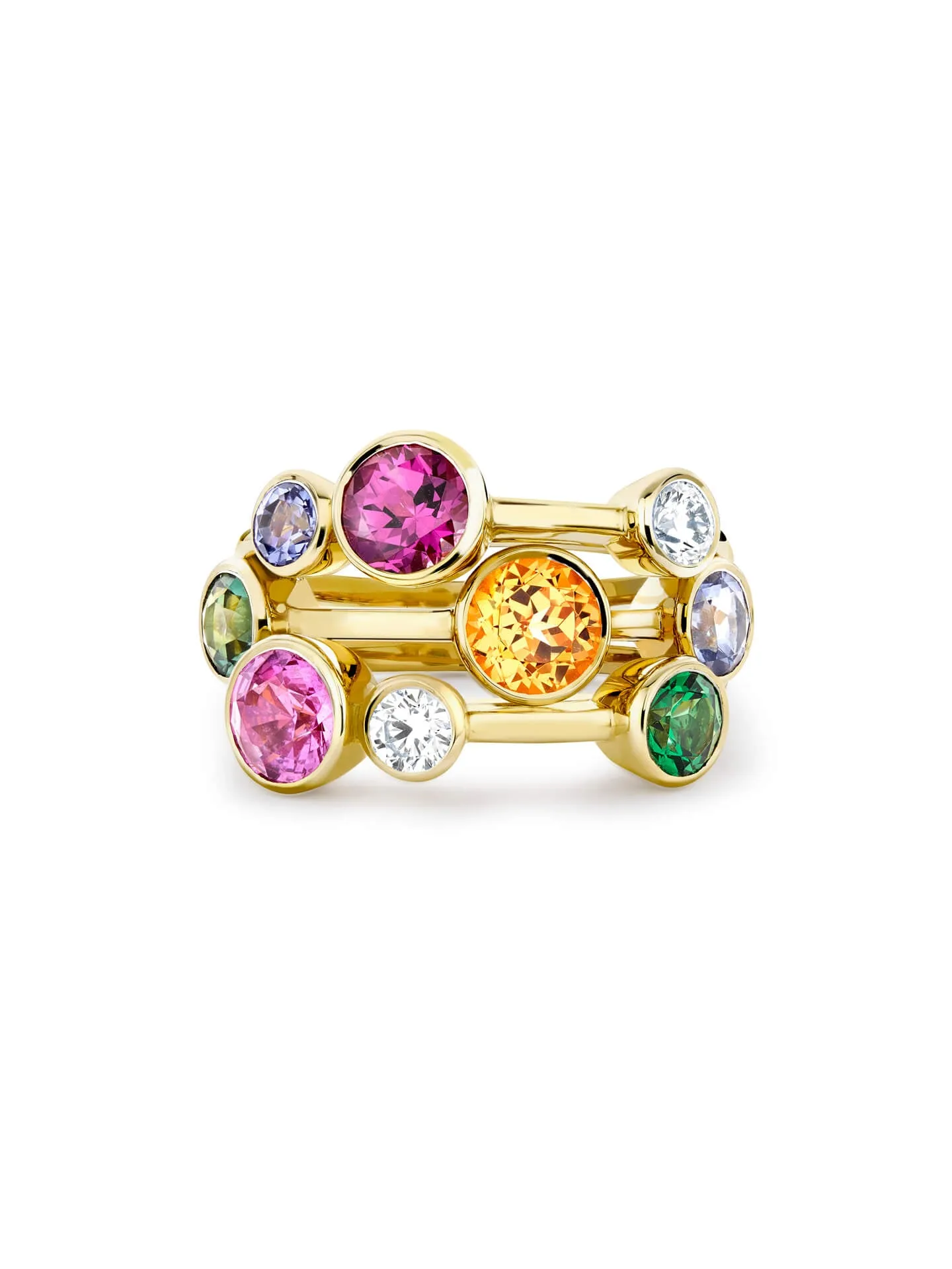 Raindance Rainbow Yellow Gold Ring