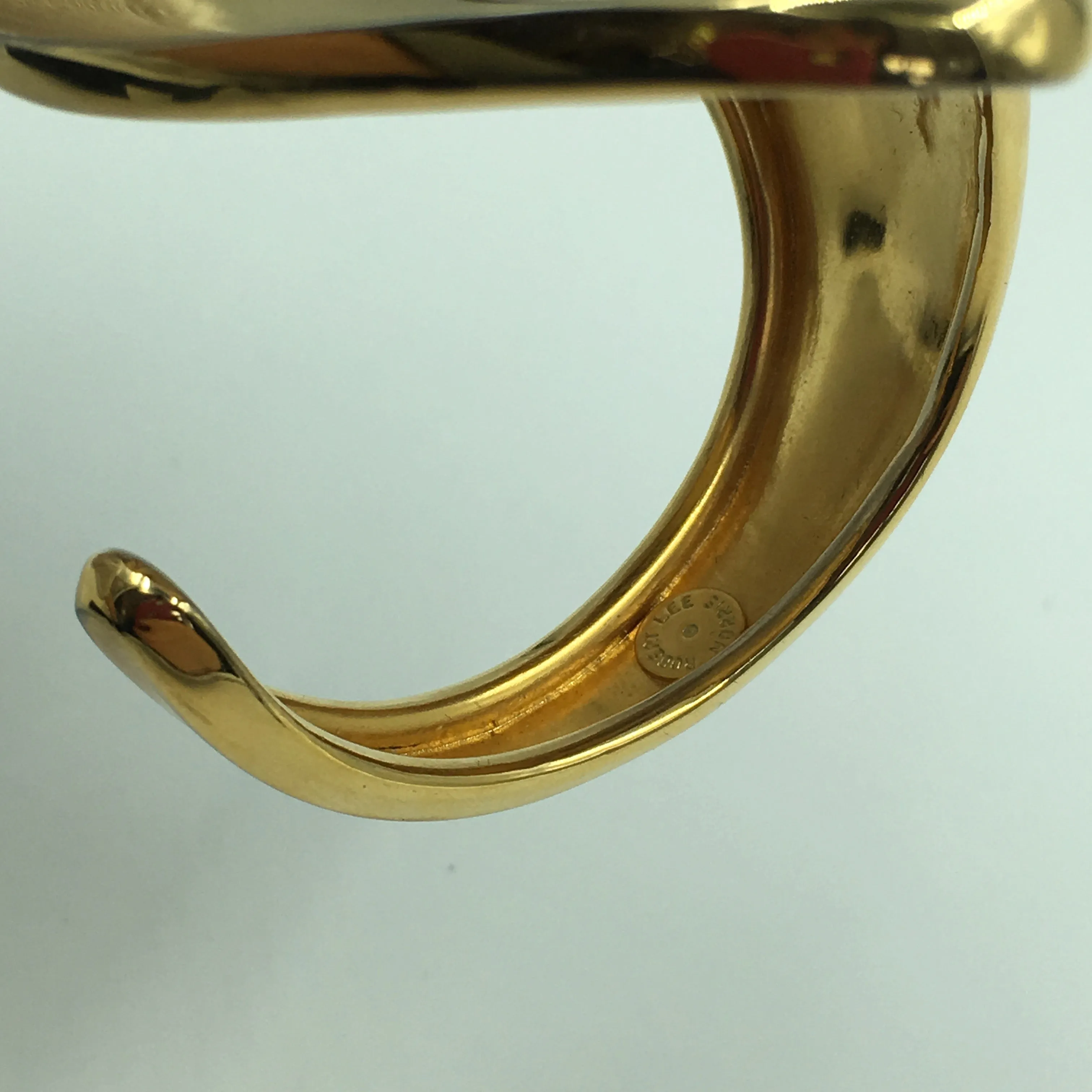 Robert Lee Morris 24k Gold Plated Art Wear Anatomical Cuff Bracelet