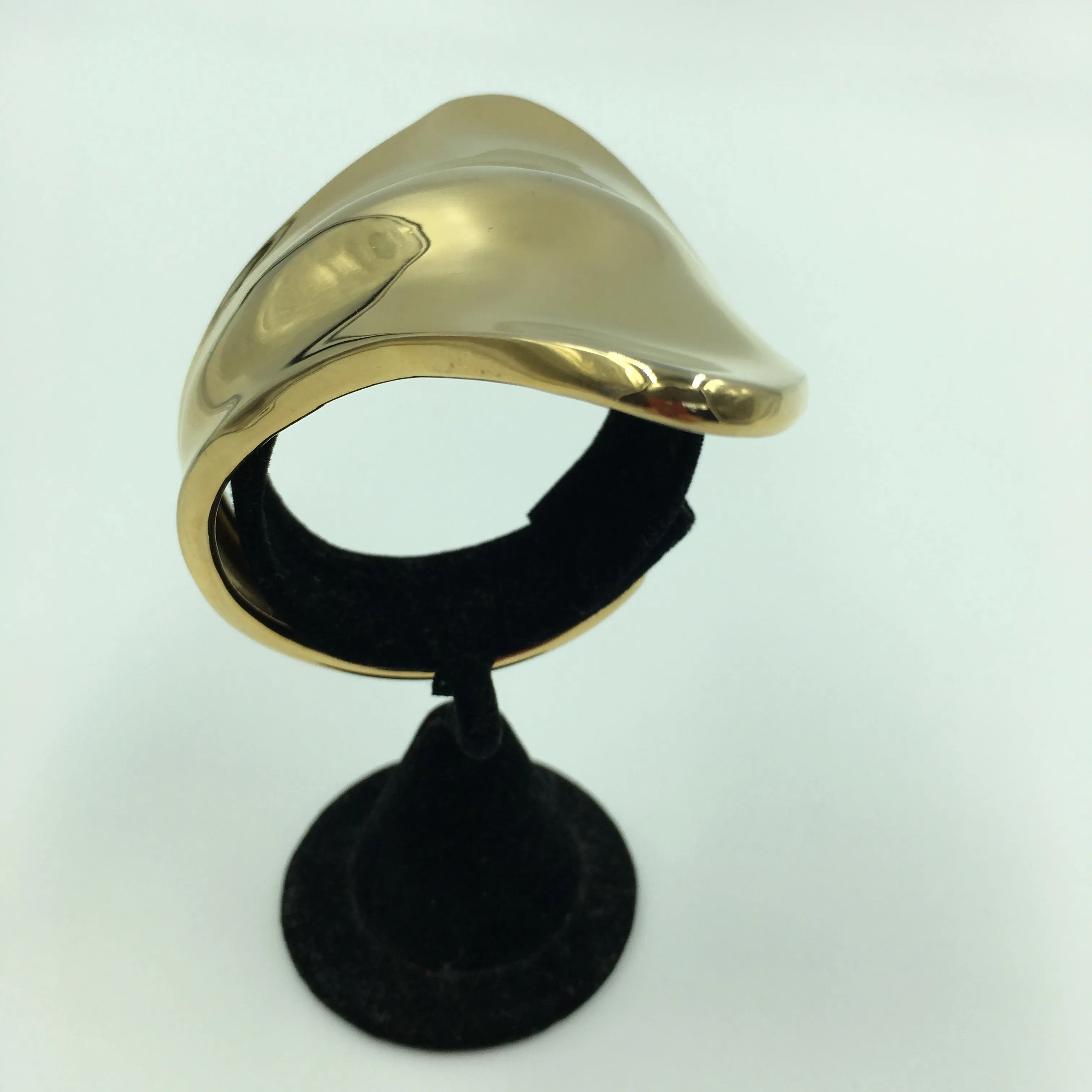 Robert Lee Morris 24k Gold Plated Art Wear Anatomical Cuff Bracelet