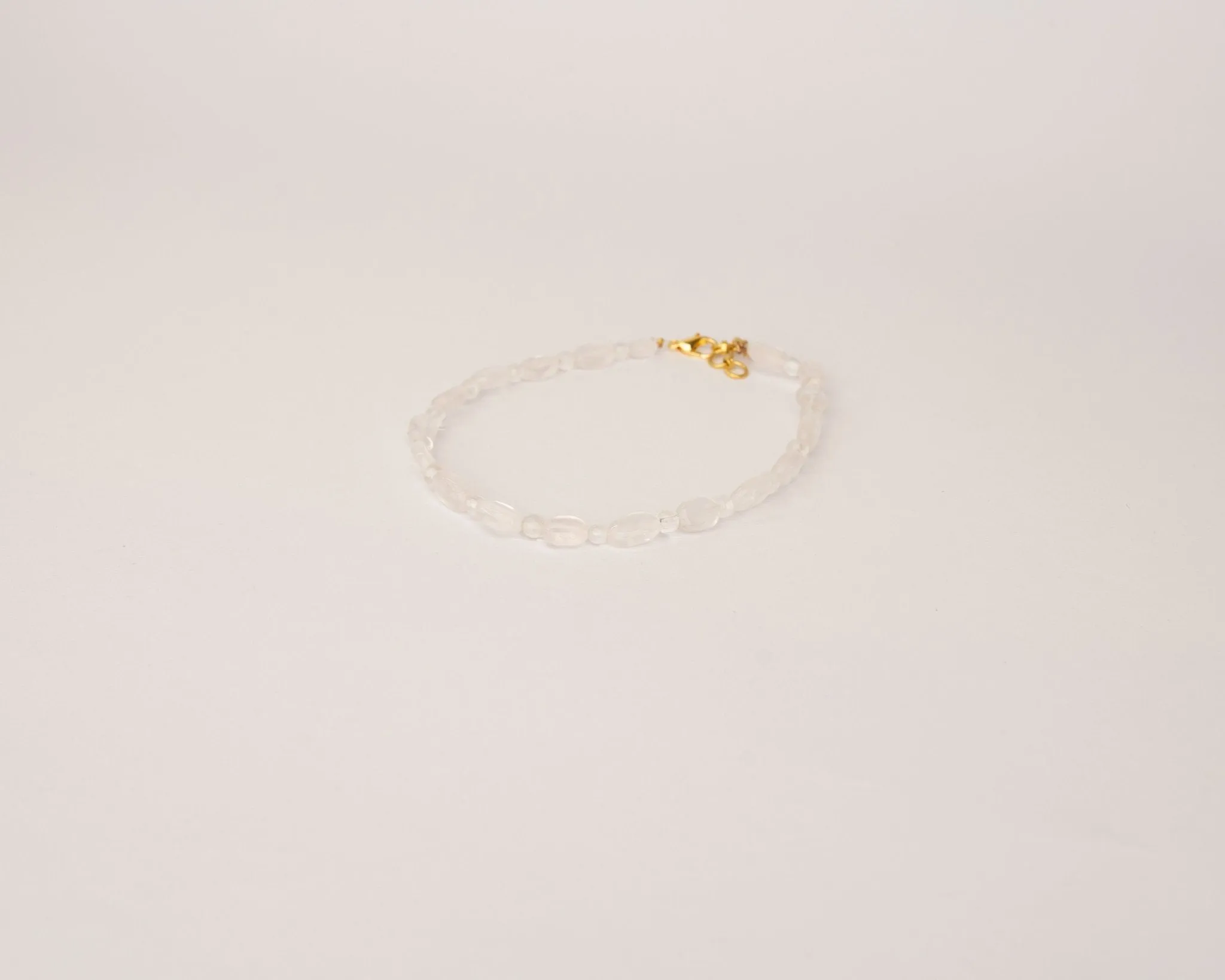 Rose Quartz & Clear Quartz Anklet