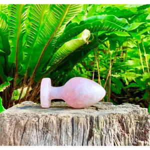 Rose Quartz Large Butt Plug