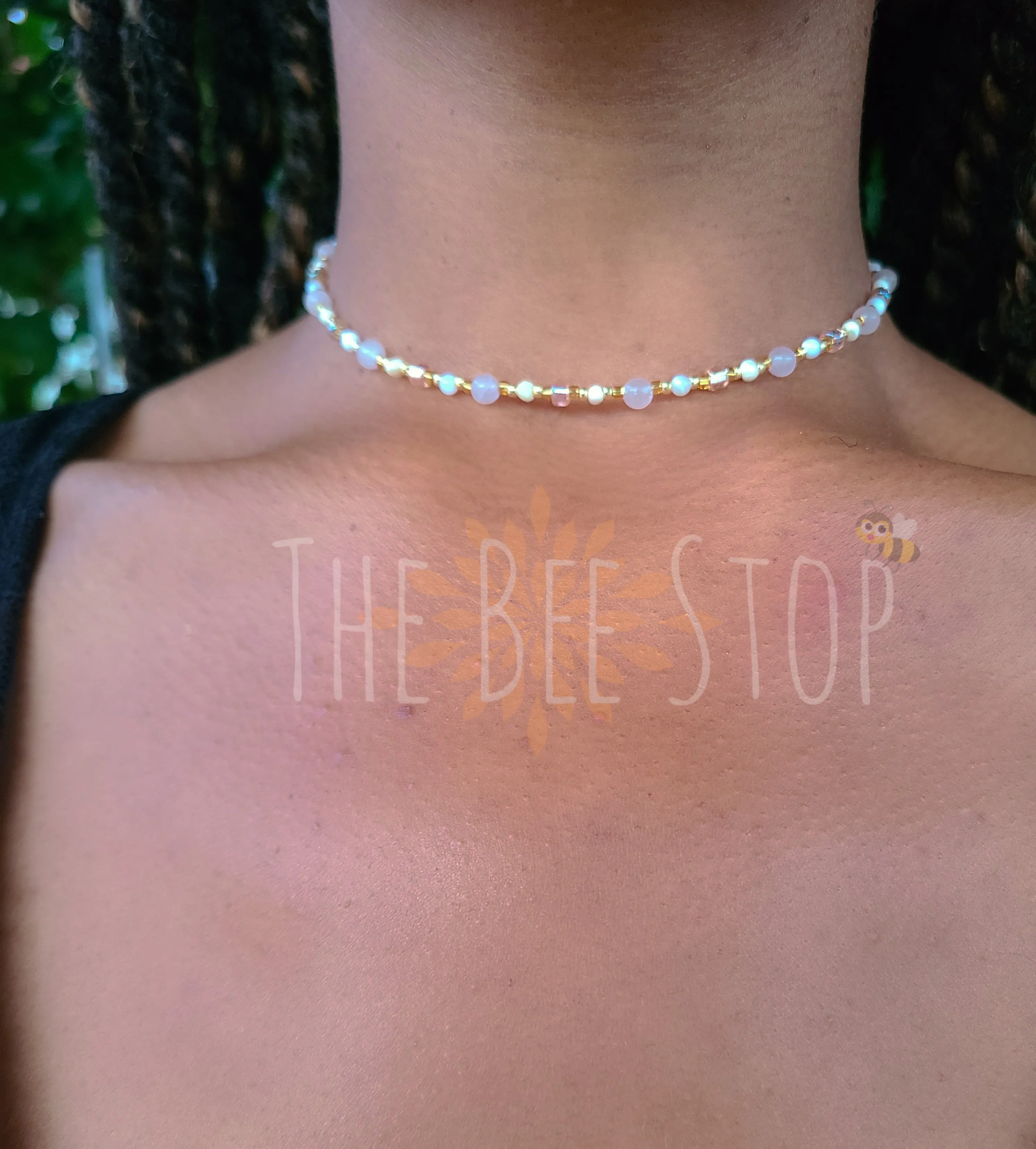 Rose Quartz   Pearl》 Necklace