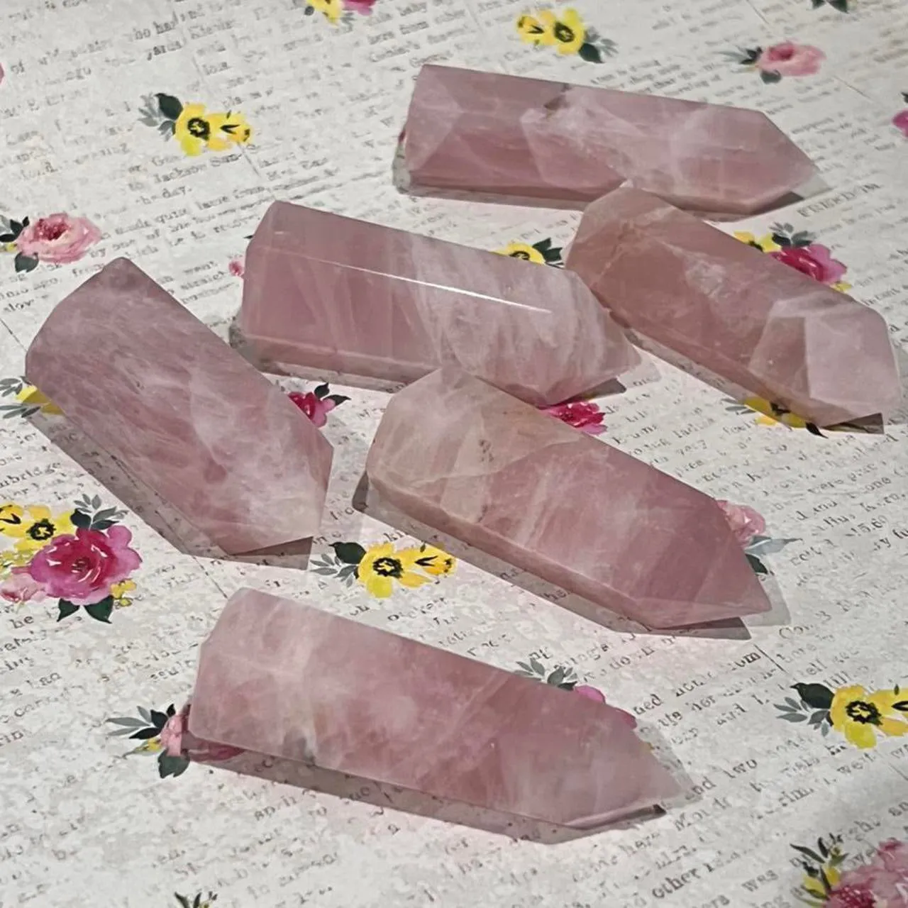 Rose Quartz Tower Crystal Rose Quartz Point Crystal Generator