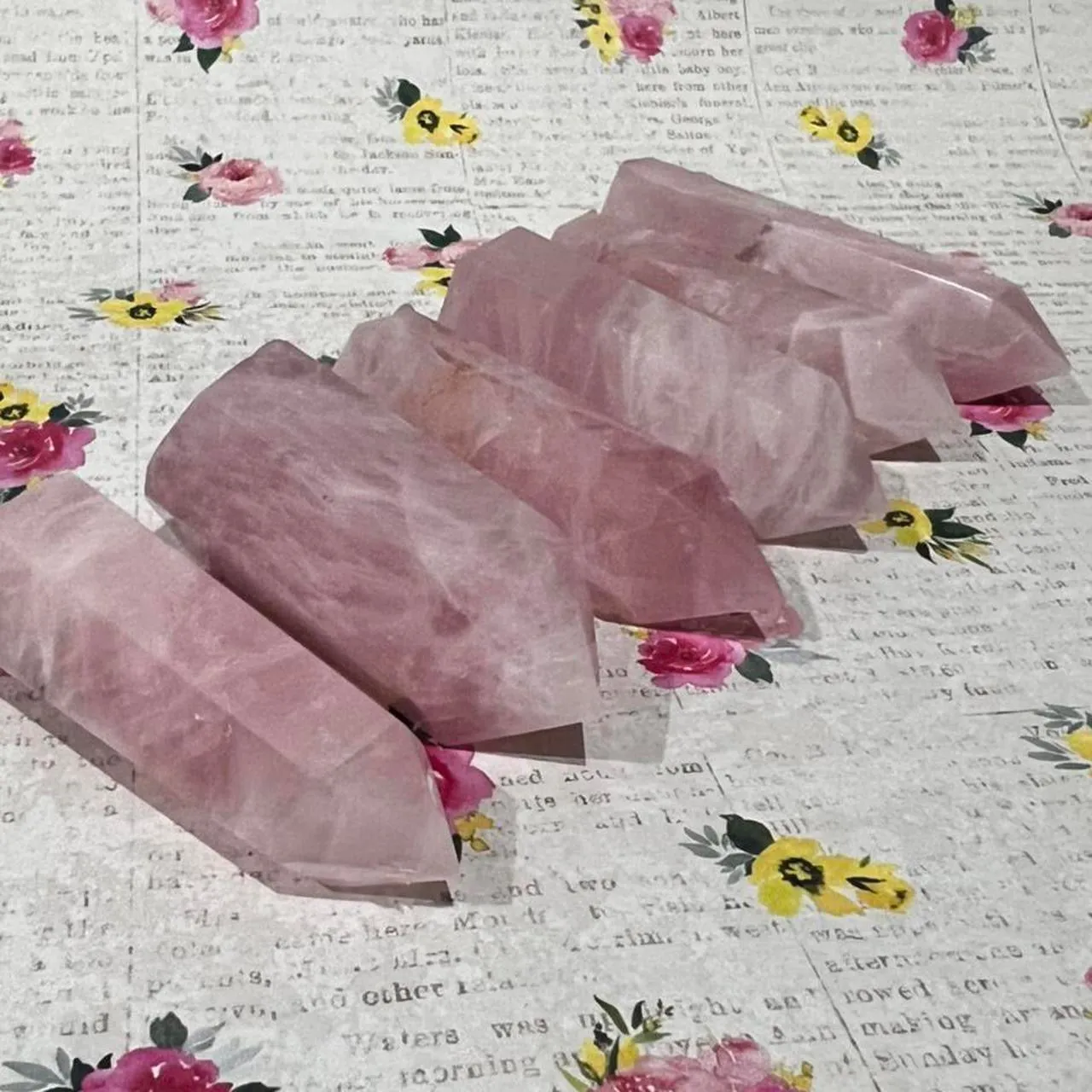 Rose Quartz Tower Crystal Rose Quartz Point Crystal Generator