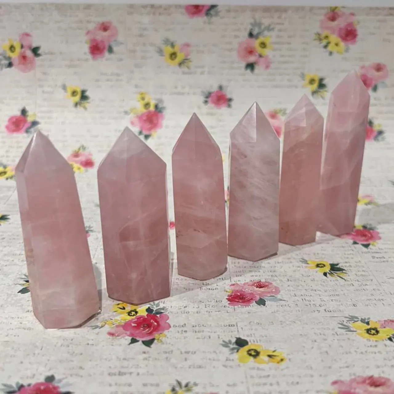 Rose Quartz Tower Crystal Rose Quartz Point Crystal Generator