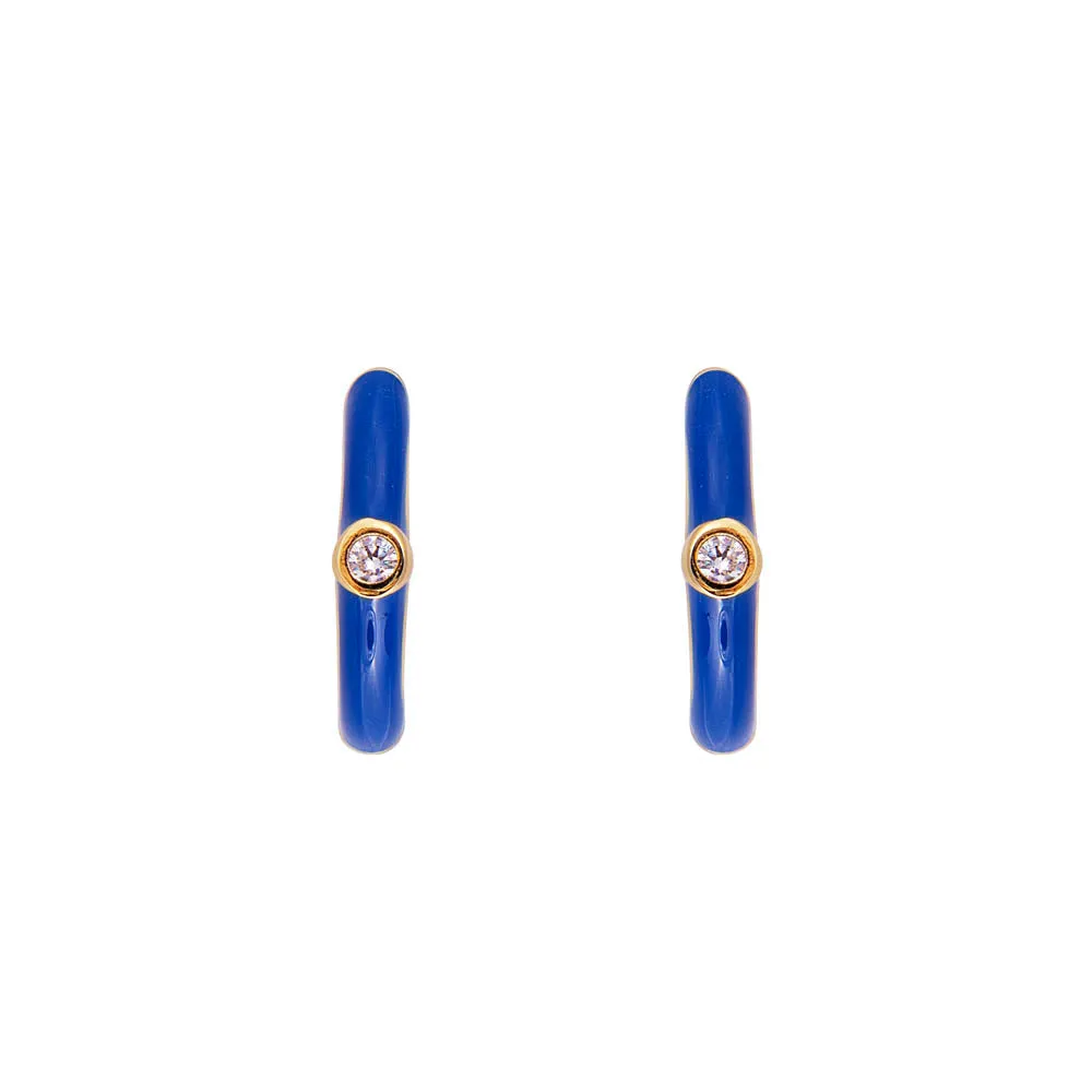 ROYAL ENAMEL MIDI HOOPS