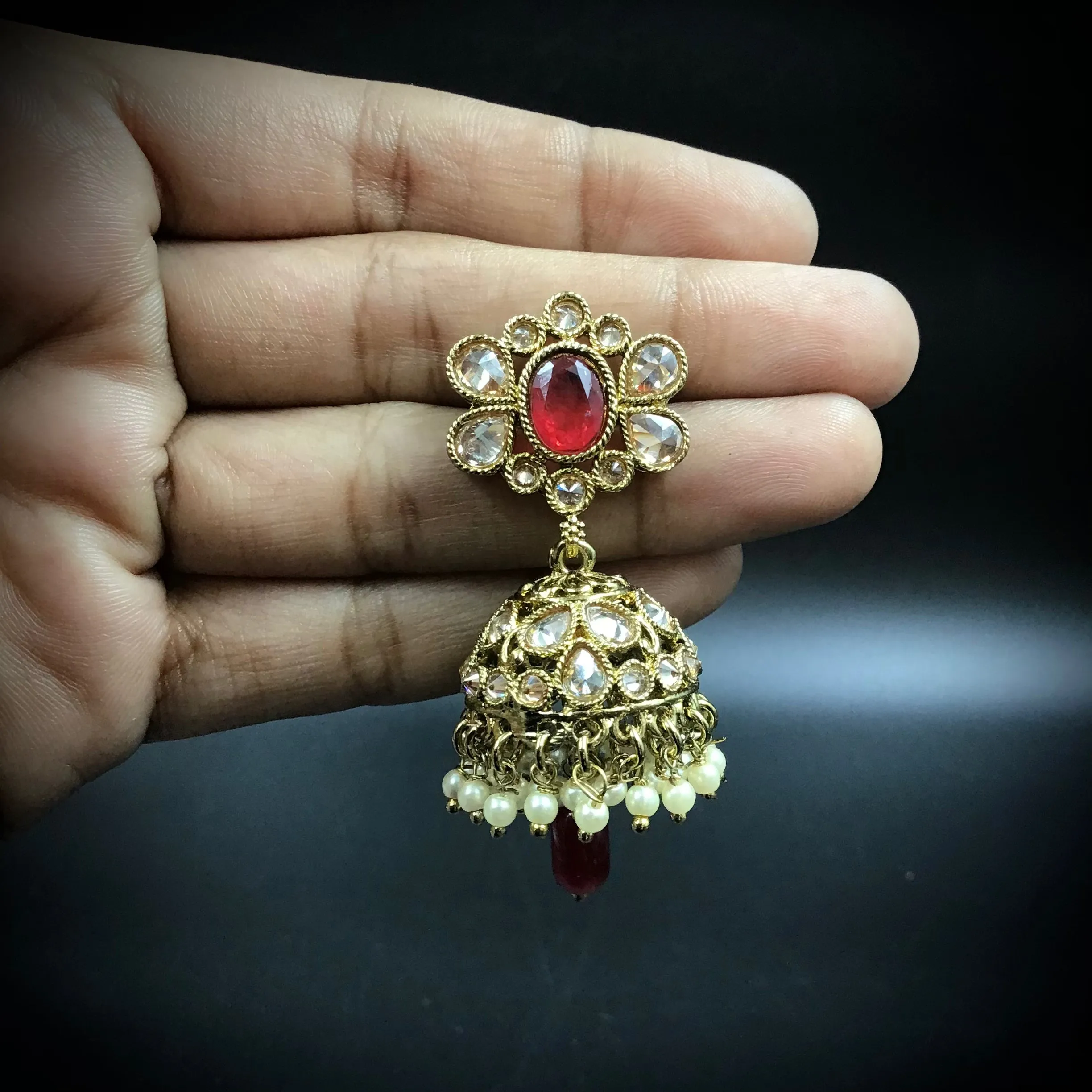 Ruby Antique Earring 20026-7218