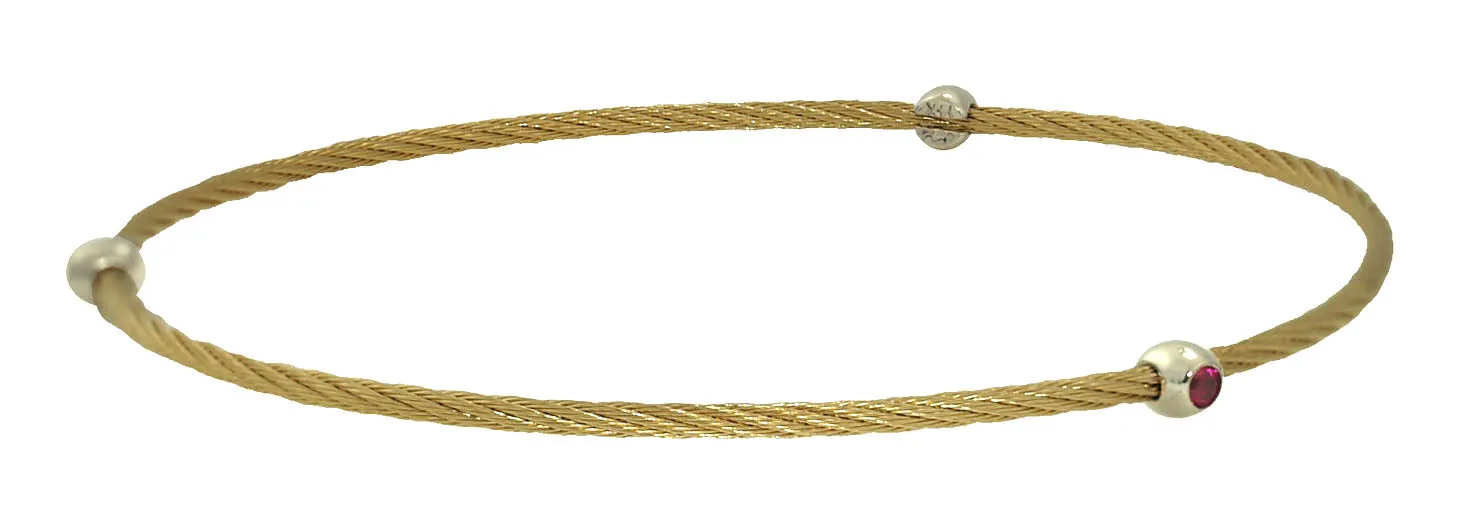 Ruby Cable Bangle