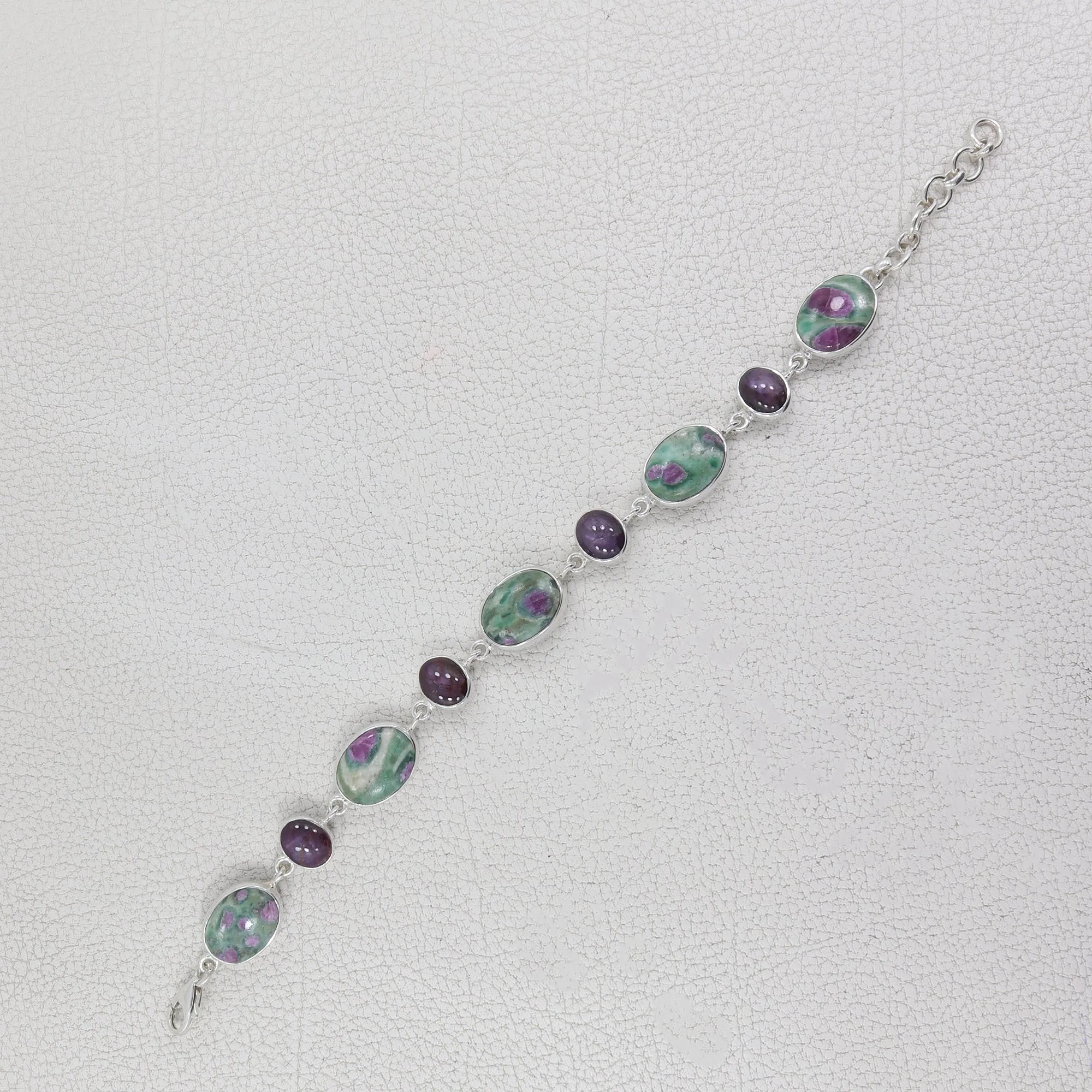 Ruby Zoisite & Star Ruby Bracelet