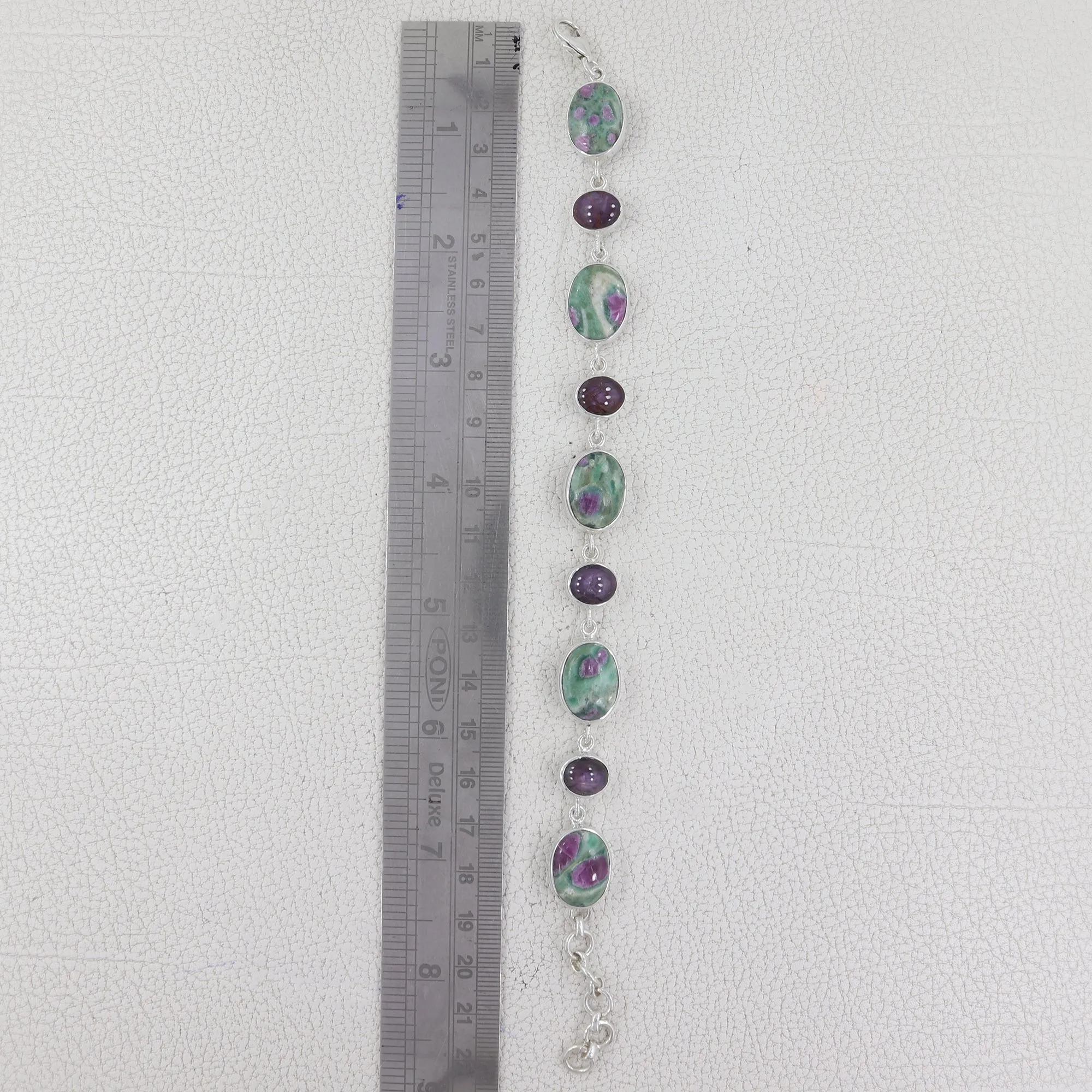 Ruby Zoisite & Star Ruby Bracelet