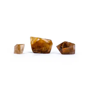 Rutilated Quartz Faceted Freeform Gemstone