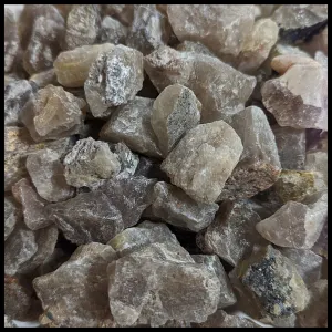 Rutilated Quartz, Tumbling Rough, 5 lb lot