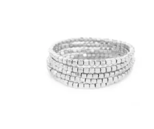 Silver Chloe Bracelet Stack
