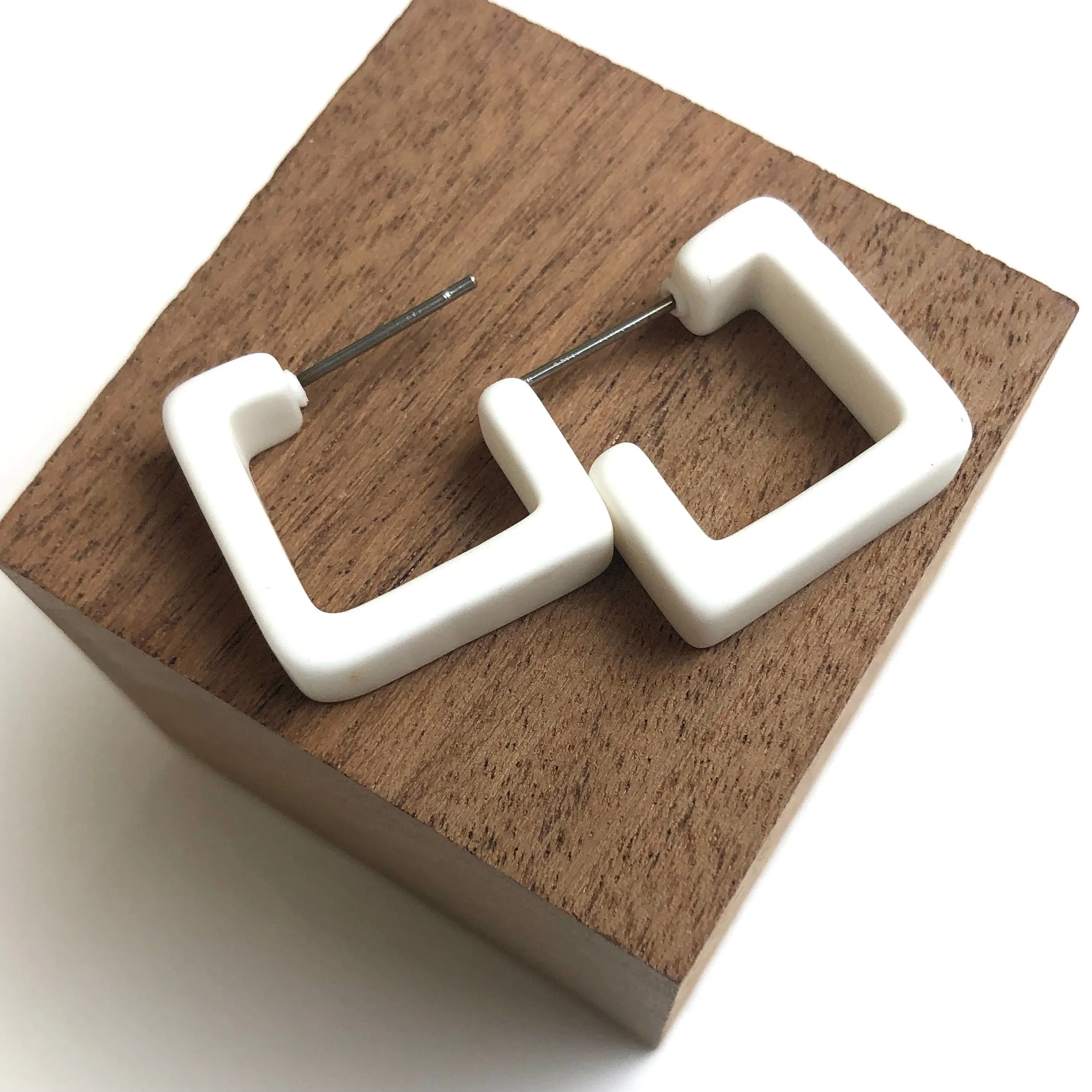 Small Square Hoop Earrings