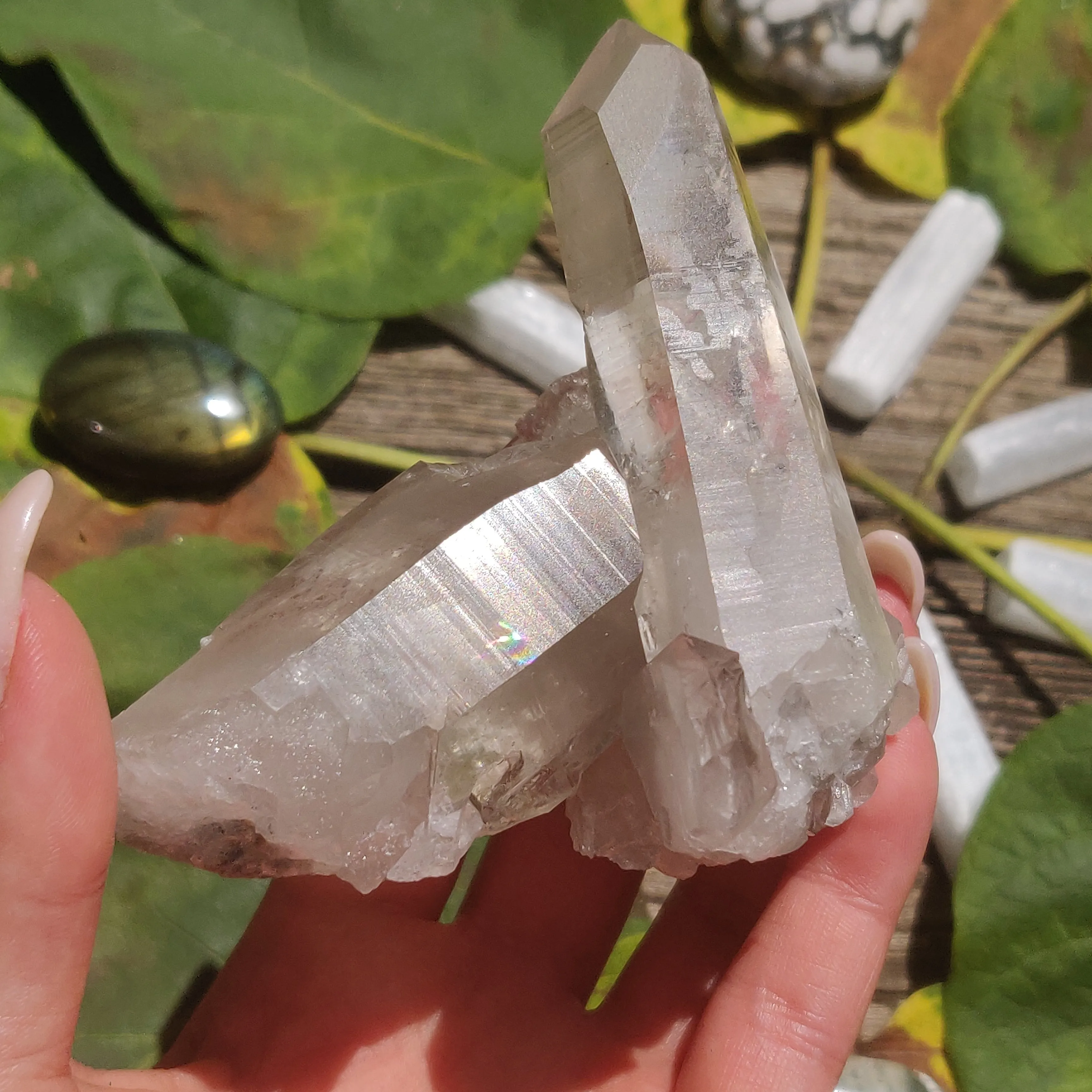 Smoky Lemurian Quartz Point (#7)
