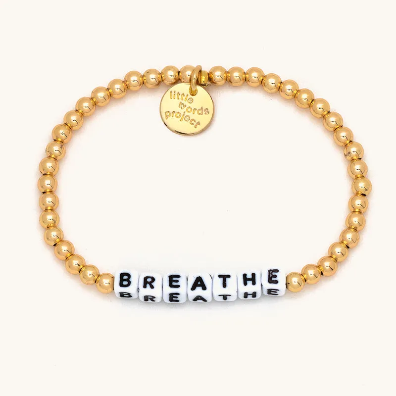 Solid Gold Filled Breathe Bracelet - S/M