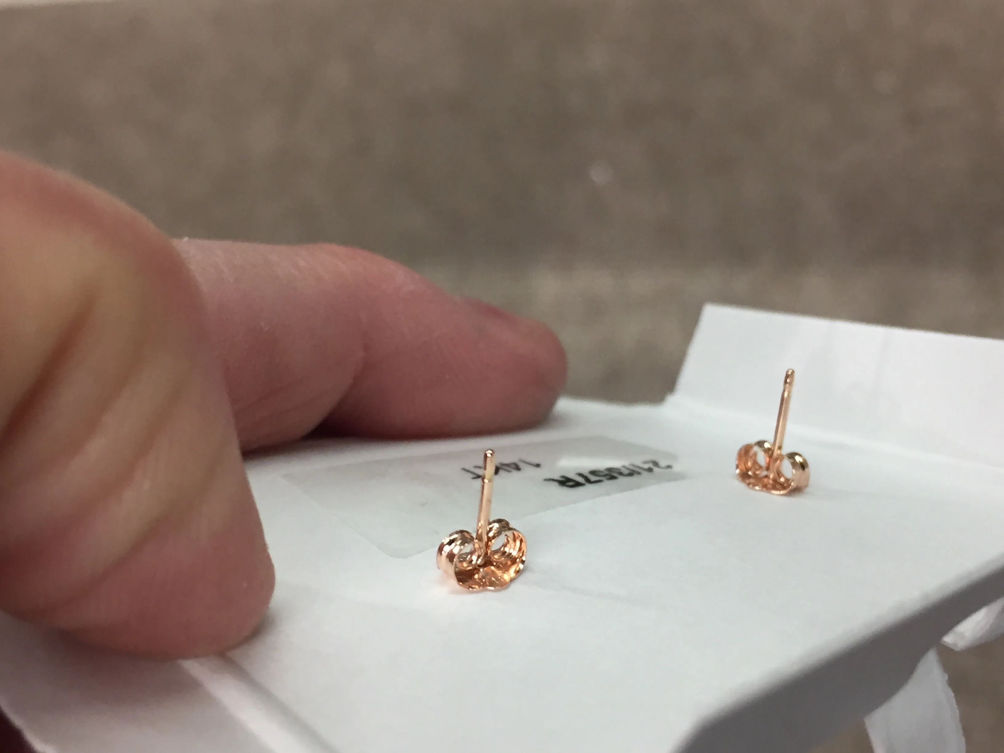 Star & Moon 14 K Rose Gold Earrings