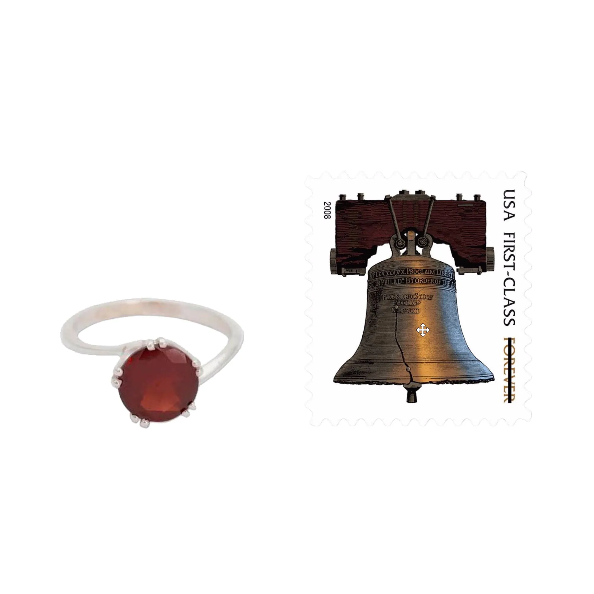 Sterling Silver and Garnet Solitaire Ring - Delhi Crown | NOVICA