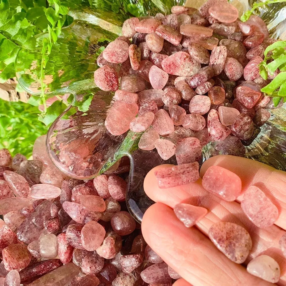 Strawberry Quartz Mini Gemstones (50 Gram / 1.7oz. Lot)