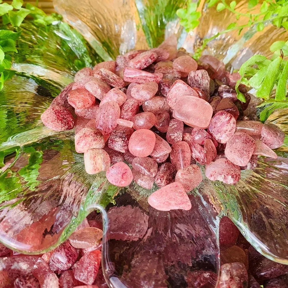 Strawberry Quartz Mini Gemstones (50 Gram / 1.7oz. Lot)