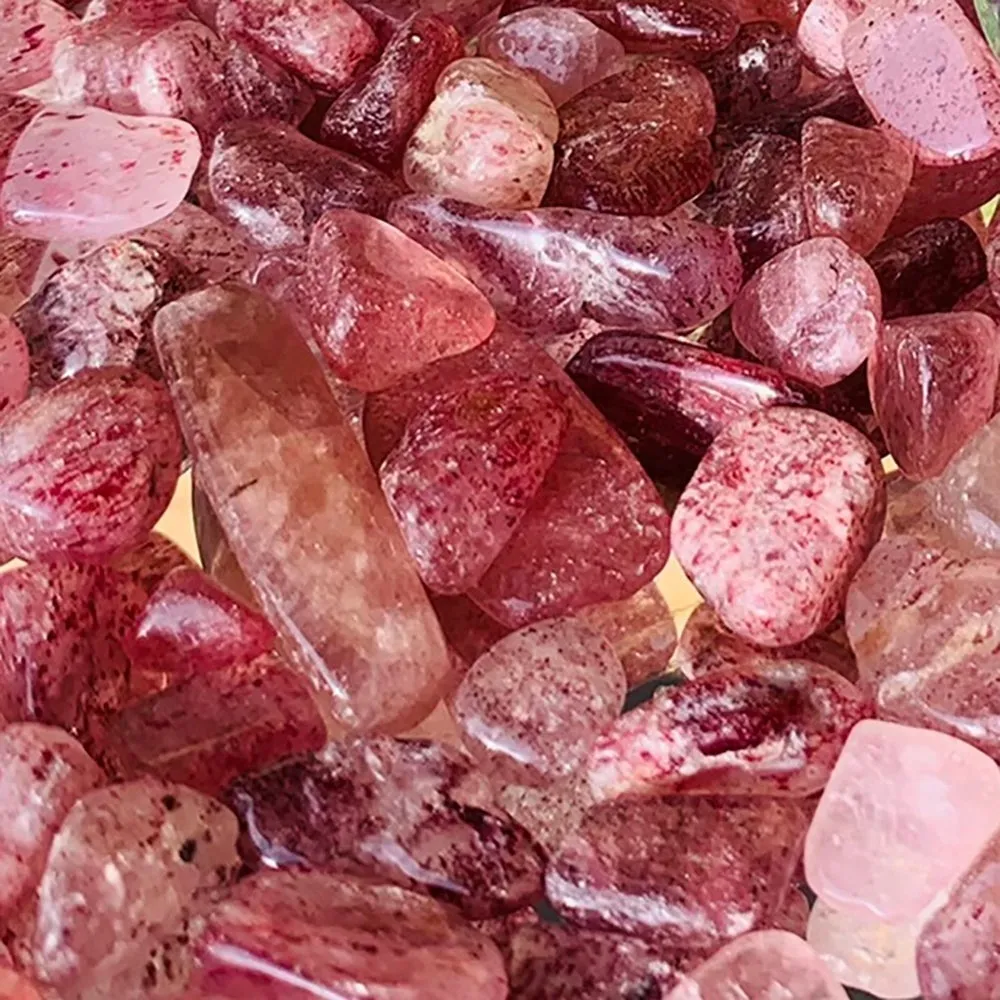 Strawberry Quartz Mini Gemstones (50 Gram / 1.7oz. Lot)