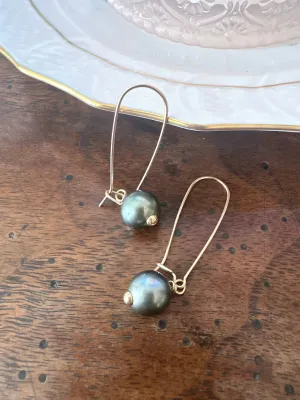 Tahitian Pearl Drop Earrings