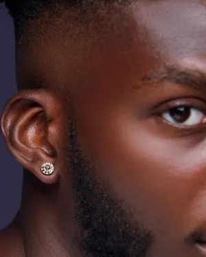 Tania Diamond Stud Earrings in 18K Gold