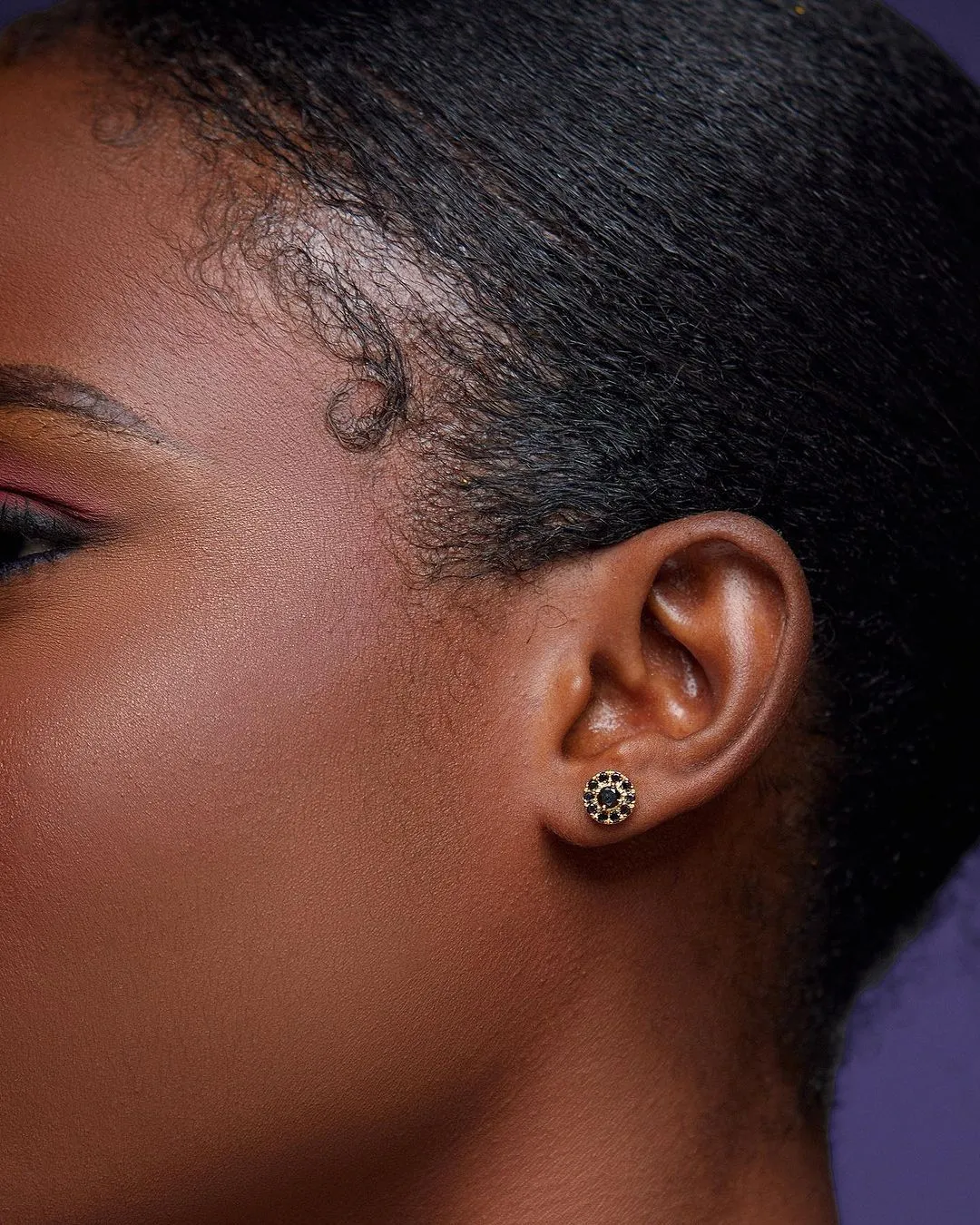 Tania Diamond Stud Earrings in 18K Gold