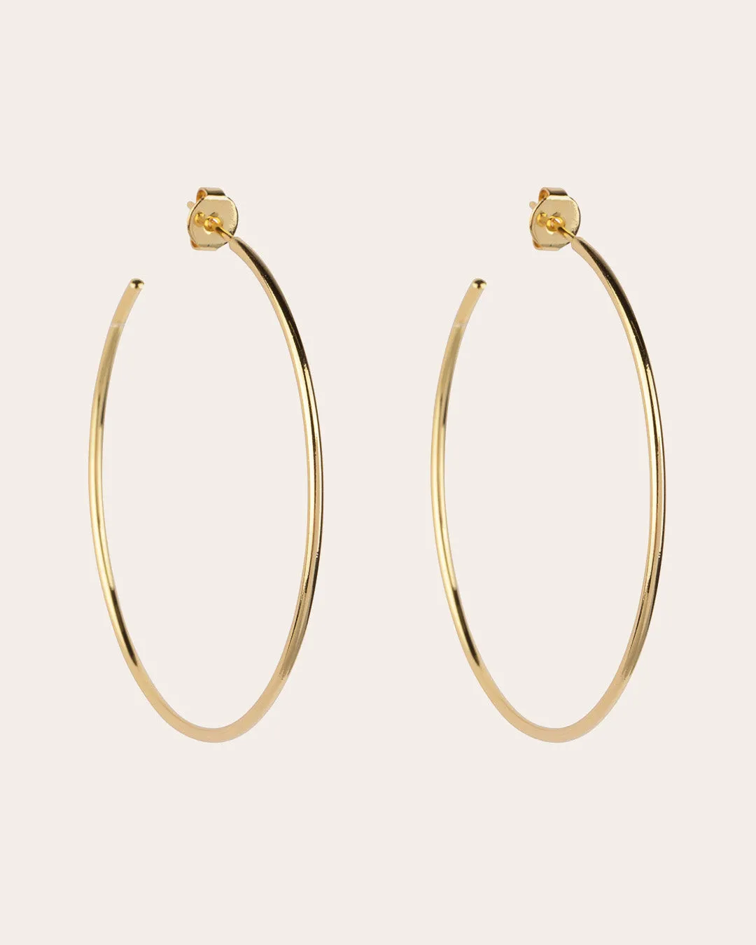 The Essential hoops - gold plated