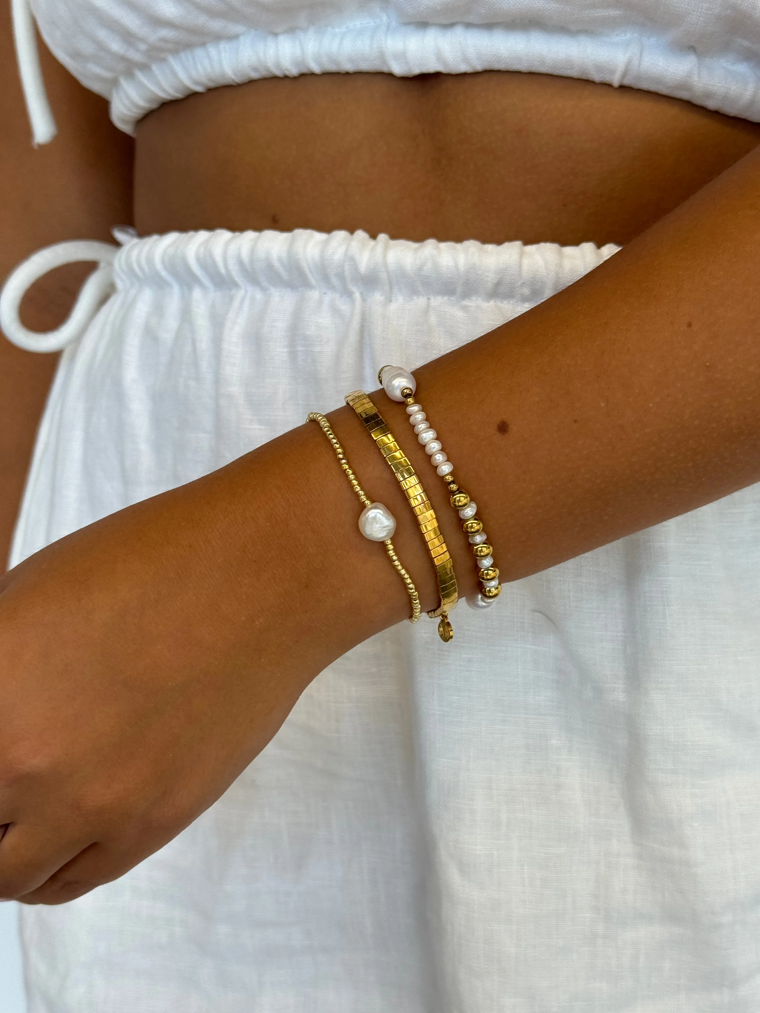 Tile Bracelet - Gold