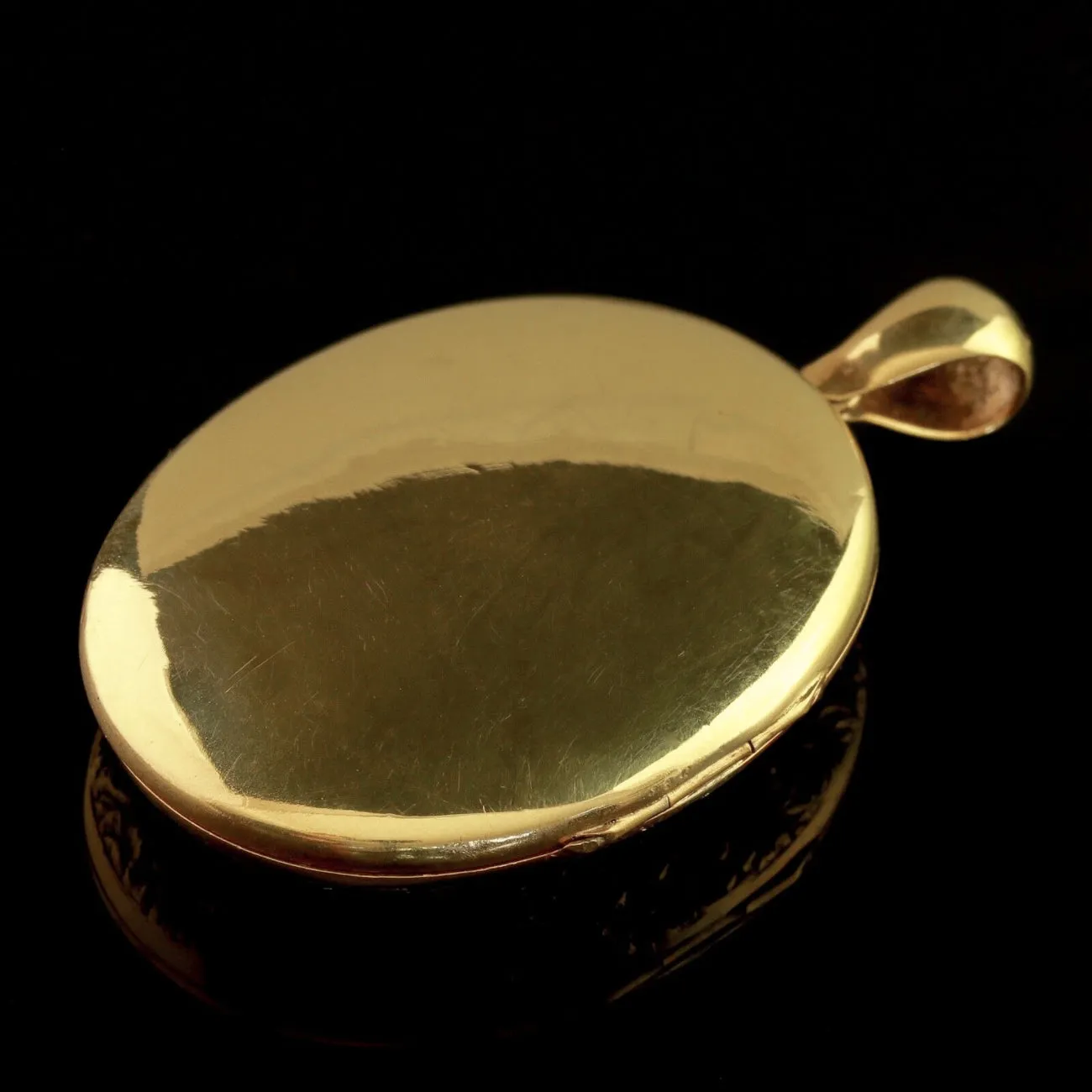 Vintage Fruit Locket Sterling Silver 18ct Gold