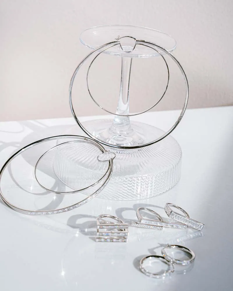 WAREE HOOP EARRINGS – SILVER