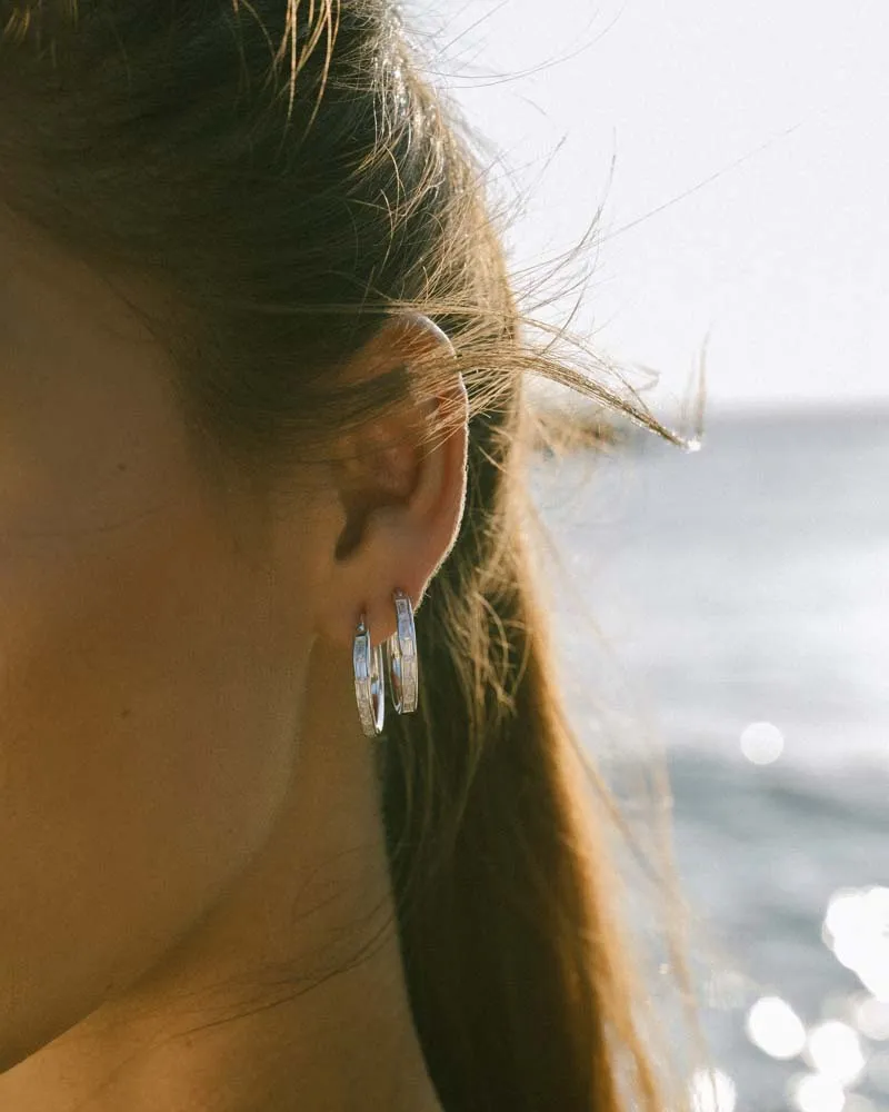WAREE HOOP EARRINGS – SILVER