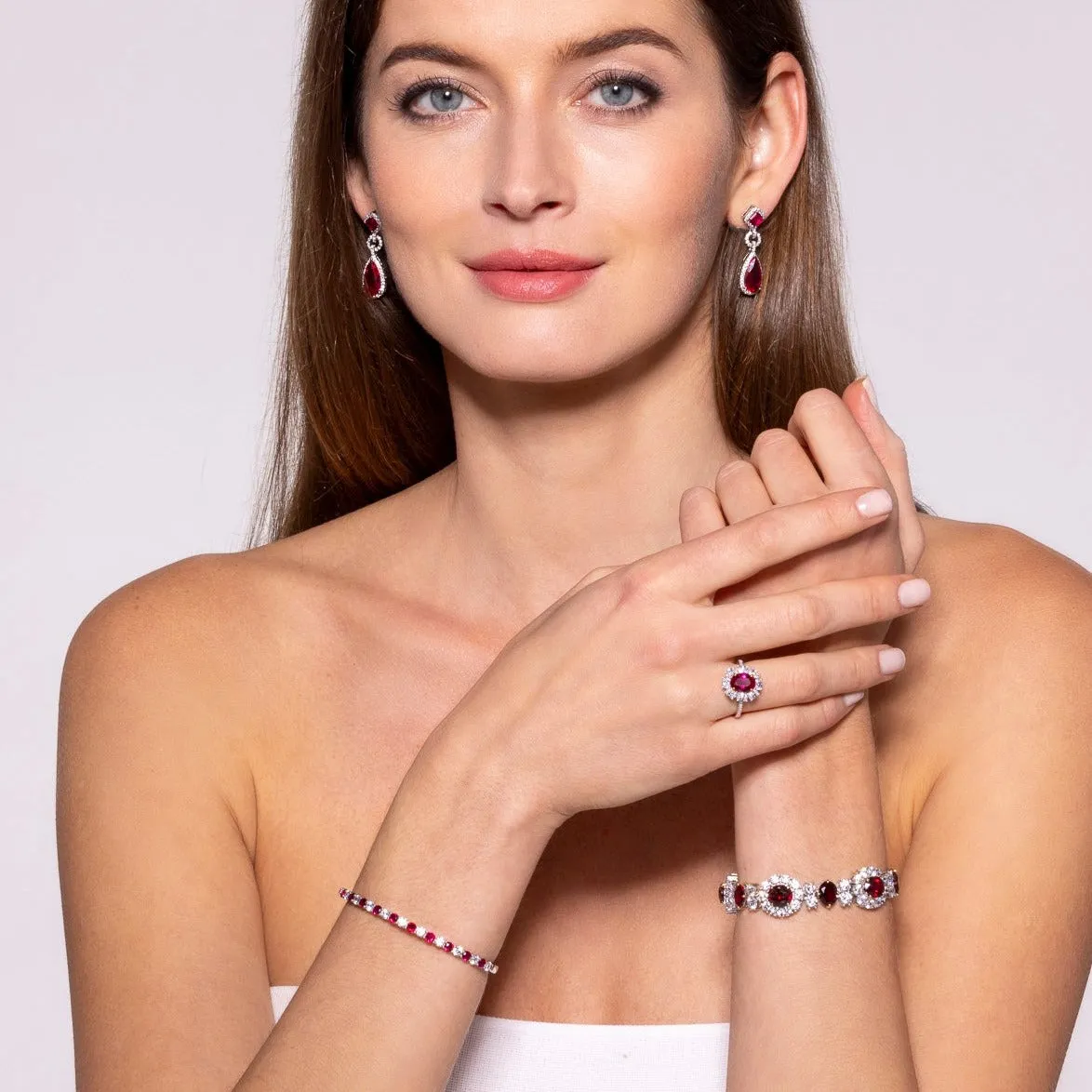 Worth Avenue Bracelet in Red Ruby